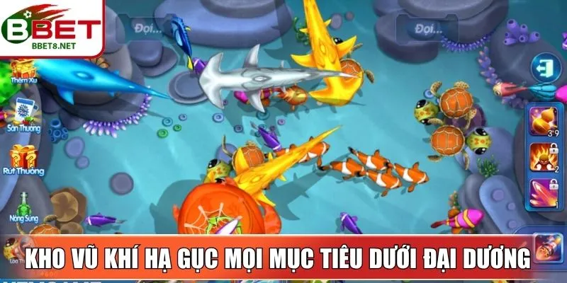 Bắn Cá Vàng – Săn Thưởng Hấp Dẫn Với Kho Báu Đại Dương 3 Sin88 Kho vũ khí tối tân hạ gục mọi mục tiêu dưới đại dương