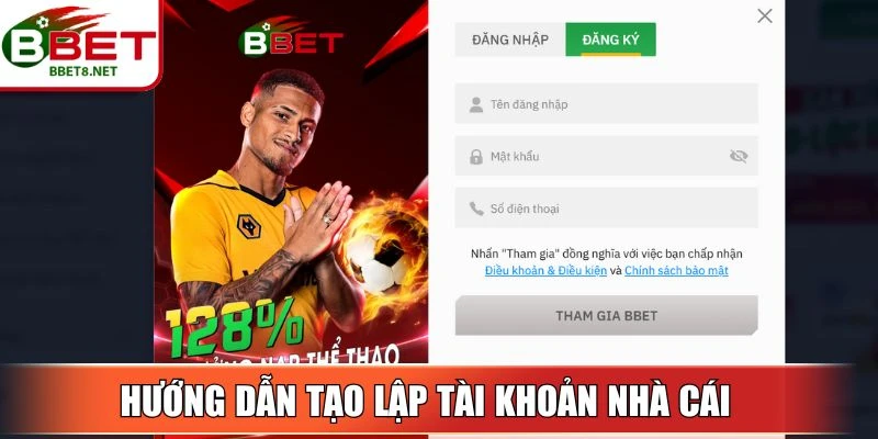 Các bước hướng dẫn tạo lập tài khoản tại nhà cái 