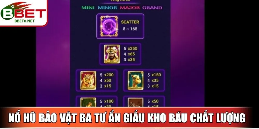 Nổ Hũ Bảo Vật Ba Tư – Hành Trình Săn Kho Báu Huyền Bí 2 Sin88 Nổ hũ Bảo Vật Ba Tư ẩn giấu những kho báu chất lượng