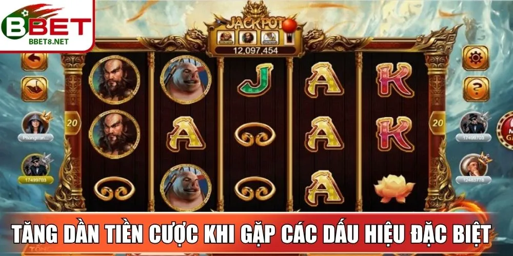 Nổ Hũ Tây Du Ký – Hành Trình Thỉnh Kinh Huyền Thoại 4 Sin88 Tăng dần tiền cược khi gặp các dấu hiệu đặc biệt sắp xuất hiện jackpot