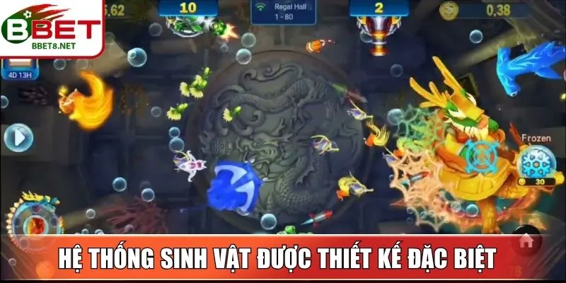 Royal Fishing BBet – Trải Nghiệm Bắn Cá Hoàng Gia Đỉnh Cao 3 Sin88 Hệ thống sinh vật được thiết kế đặc biệt, thưởng cao