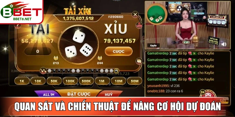 Tài Xỉu Livestream BBet: Trải Nghiệm Trực Tiếp Hấp Dẫn 4 Sin88 Tuân thủ hướng dẫn quan sát và chiến thuật để nâng cơ hội dự đoán