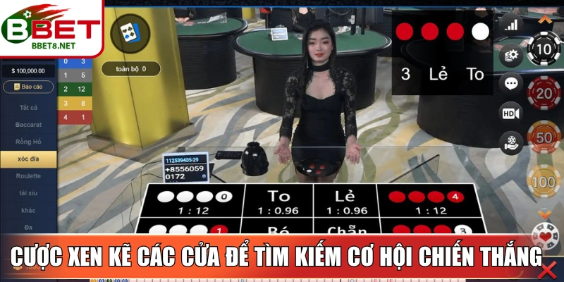 Xóc Đĩa Livestream BBet – Game Kịch Tính Tỷ Lệ Thưởng Cao 4 Sin88 Cược xen kẽ các cửa để tìm kiếm cơ hội chiến thắng